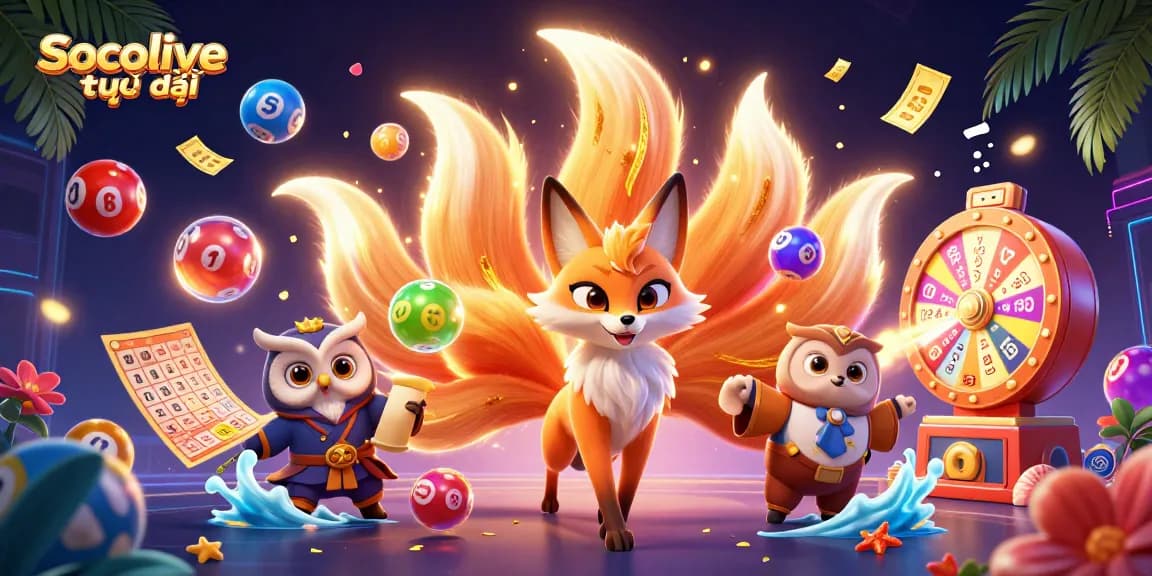 Engage with Socolive trực tiếp for immersive gaming experiences with vibrant lottery elements.