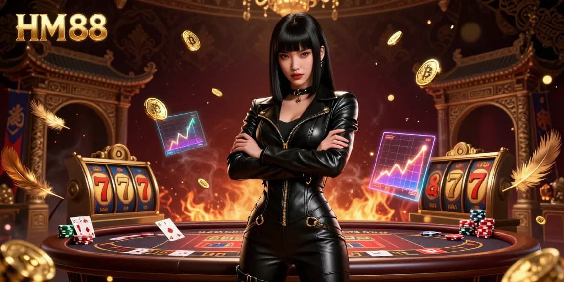 Engage with HM 88's immersive casino experience featuring exciting slot reels and stunning visuals.