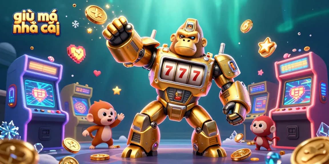 Experience the excitement of gaming with giải mã nhà cái through a vibrant, dynamic 3D illustration featuring casino elements.