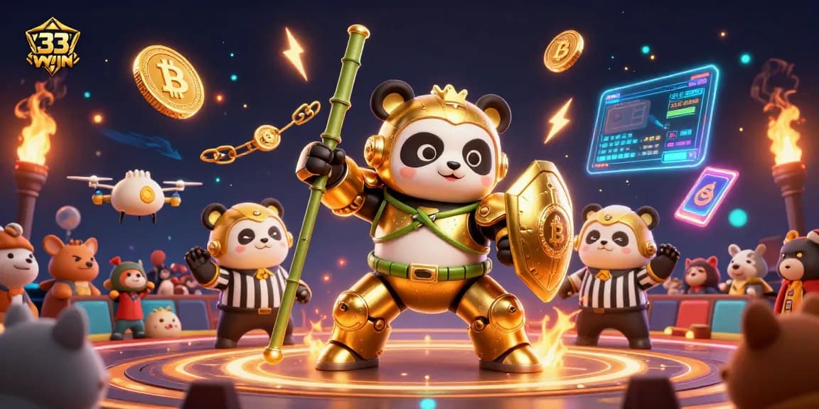 Engage with 33WIN's 3D casino illustration featuring vibrant characters and exciting gaming elements.