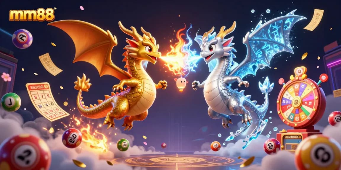 Experience exciting gameplay at mm88 with vibrant lottery elements and dragon companions.
