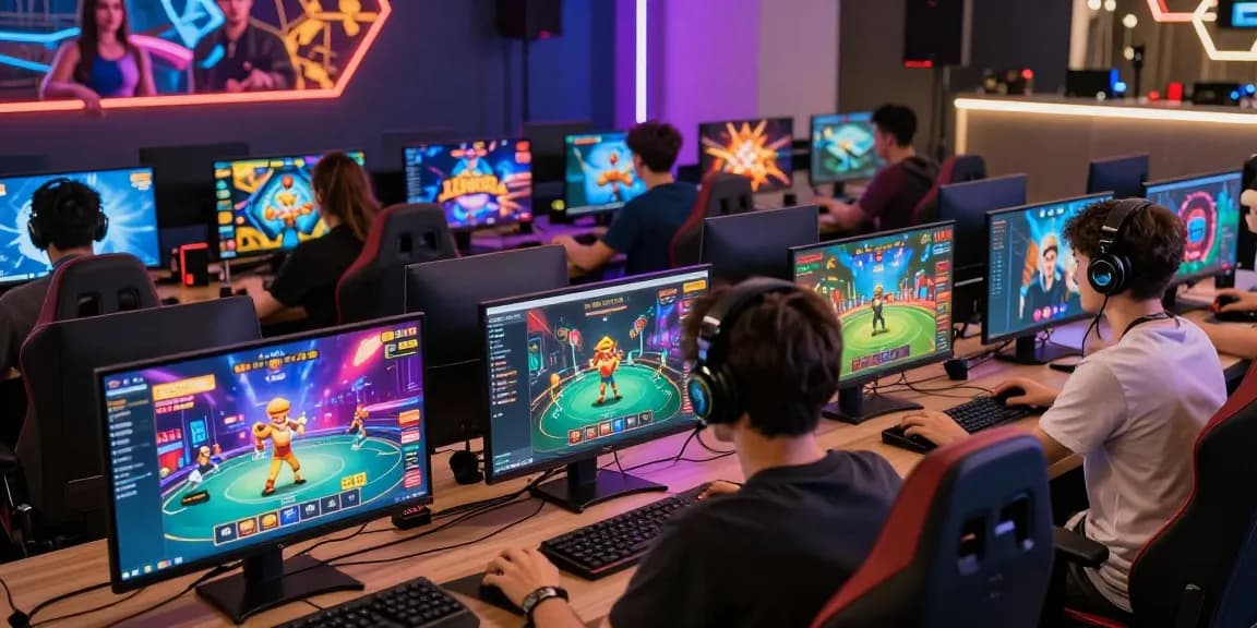 Dynamic online gaming experience with HAYWIN showcasing vibrant player interactions and advanced game graphics.