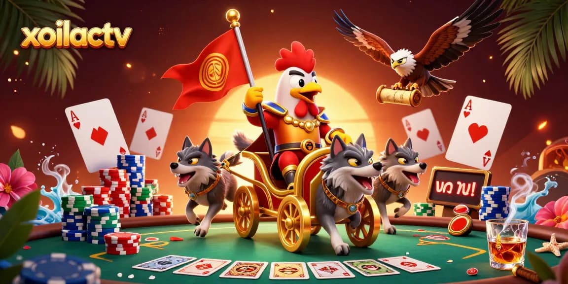 Experience immersive gameplay on xoilactv with a vibrant poker setup and dynamic characters.