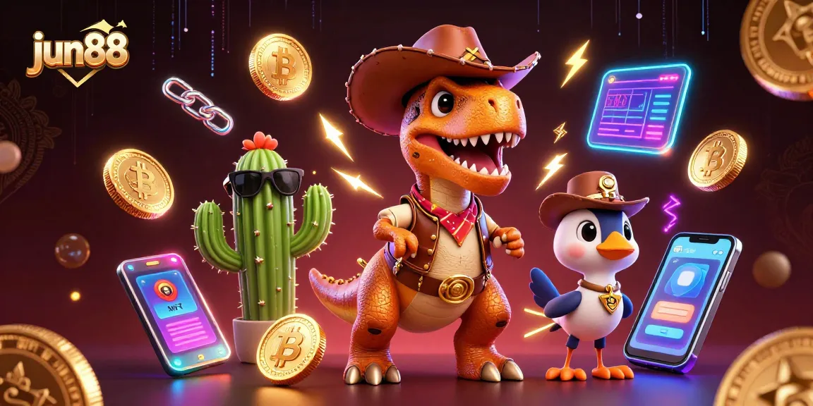 Experience the thrill of winning at jun88 with vibrant, detailed 3D gaming illustration.