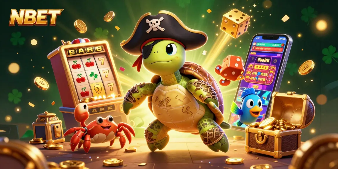 Experience the excitement of NBET with vibrant casino characters celebrating a jackpot!
